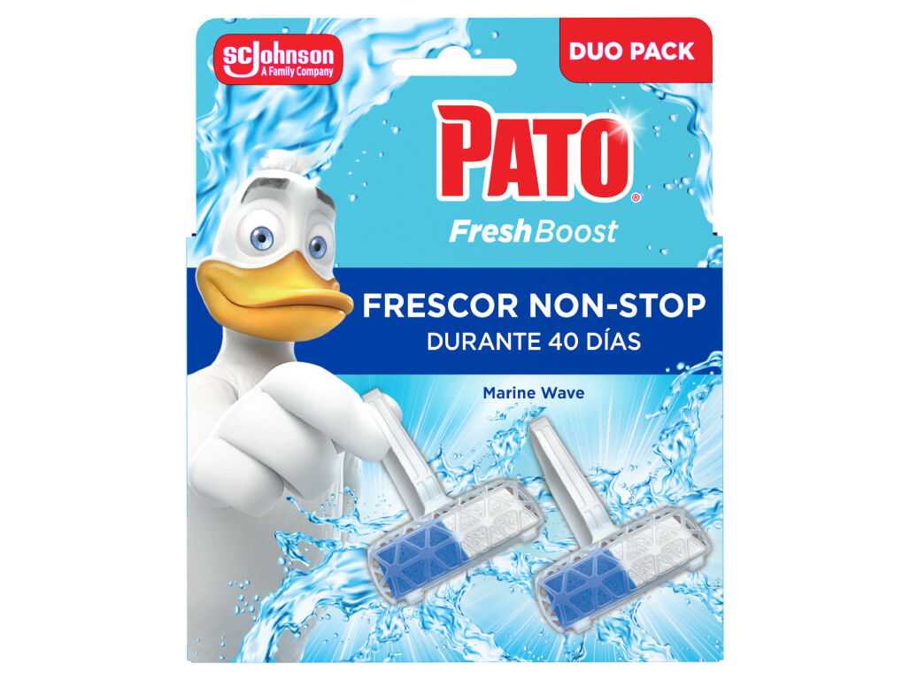 BLOCO SANIT&Aacute;RIO PATO FRESH BOOST MARINE 2UN