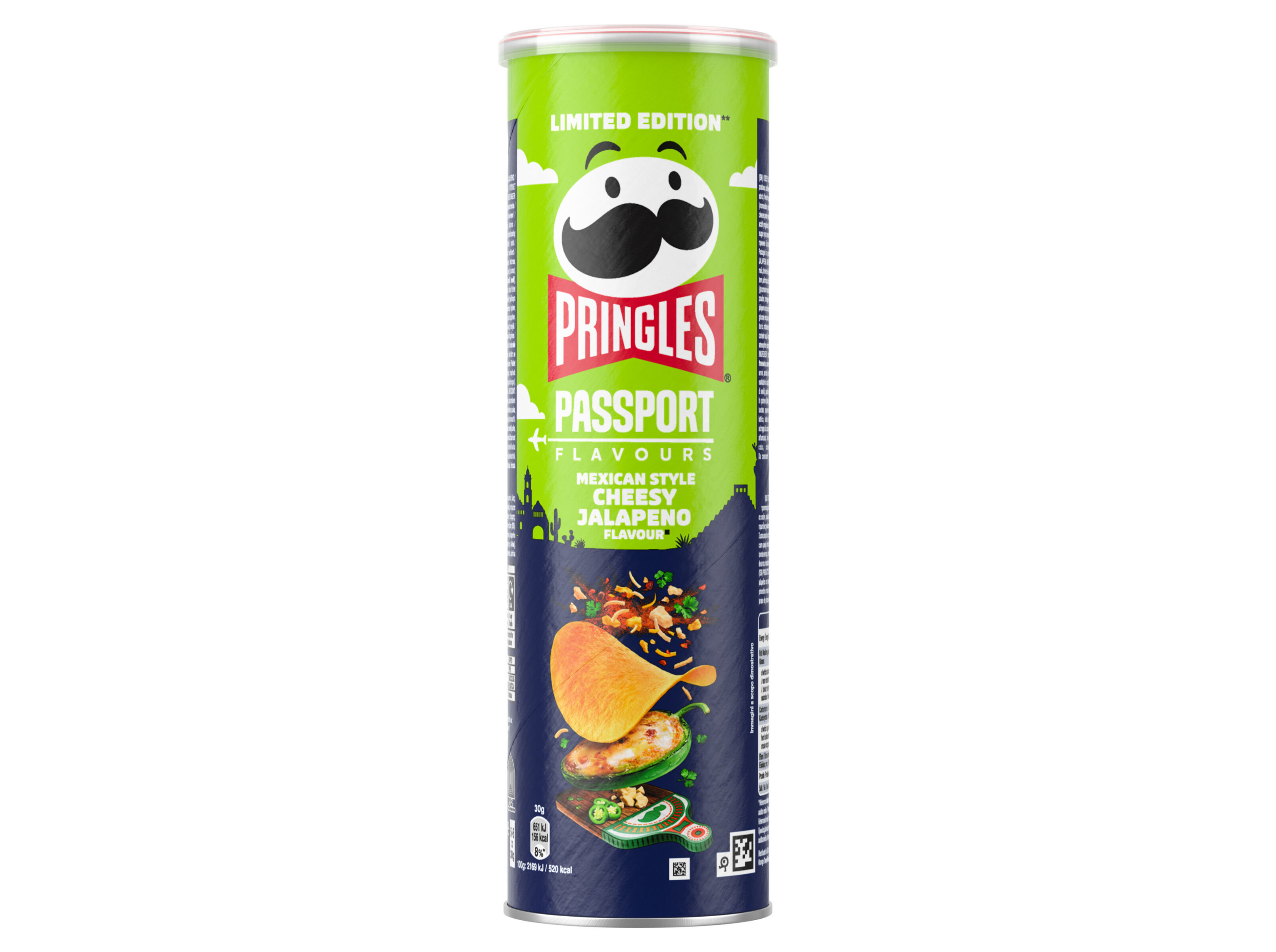 APERITIVO PRINGLES QUEIJO&JALAPENO MEXICANO 165G image number 0