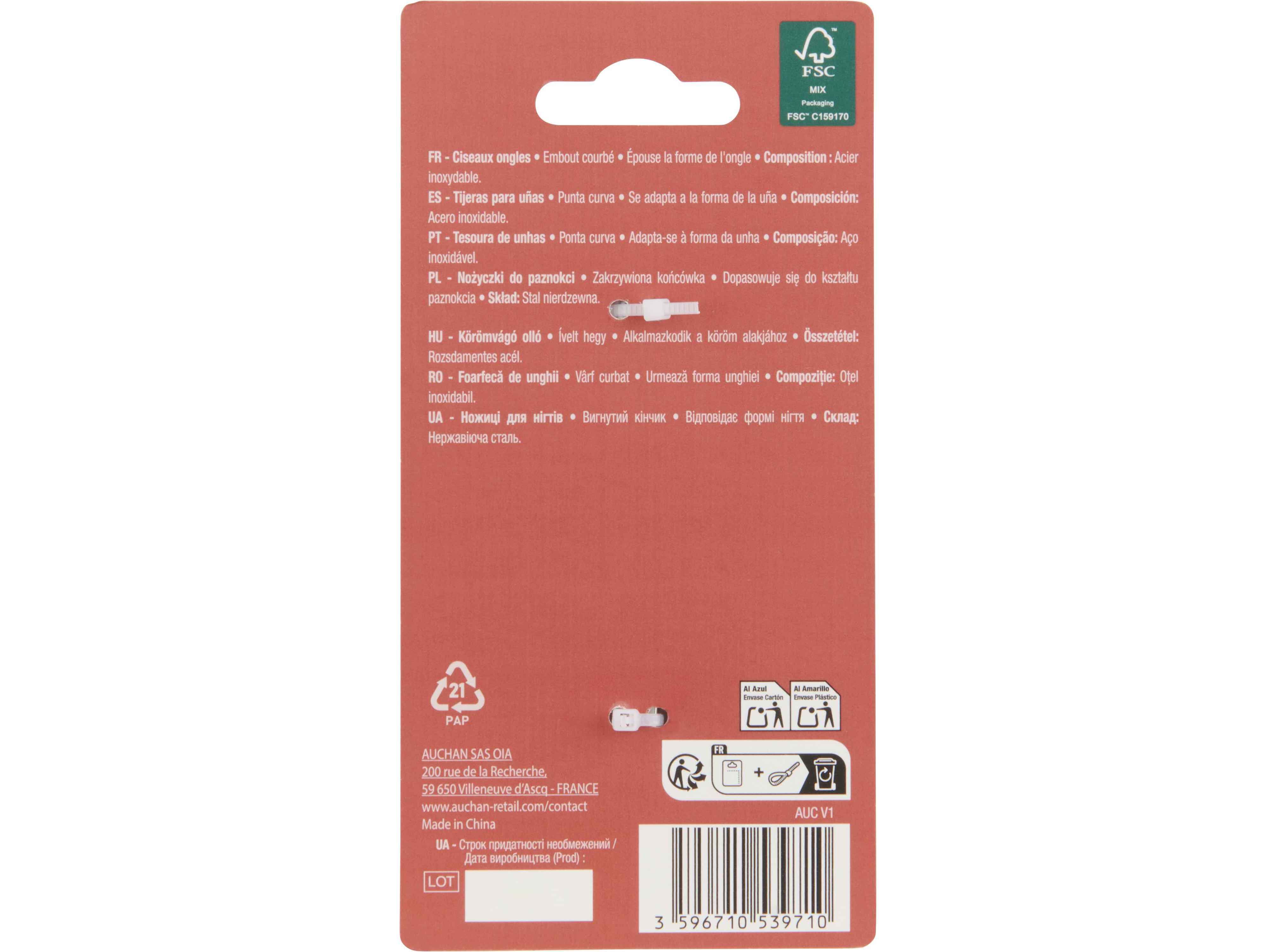 TESOURA COSMIA DE UNHAS CURVA image number 1