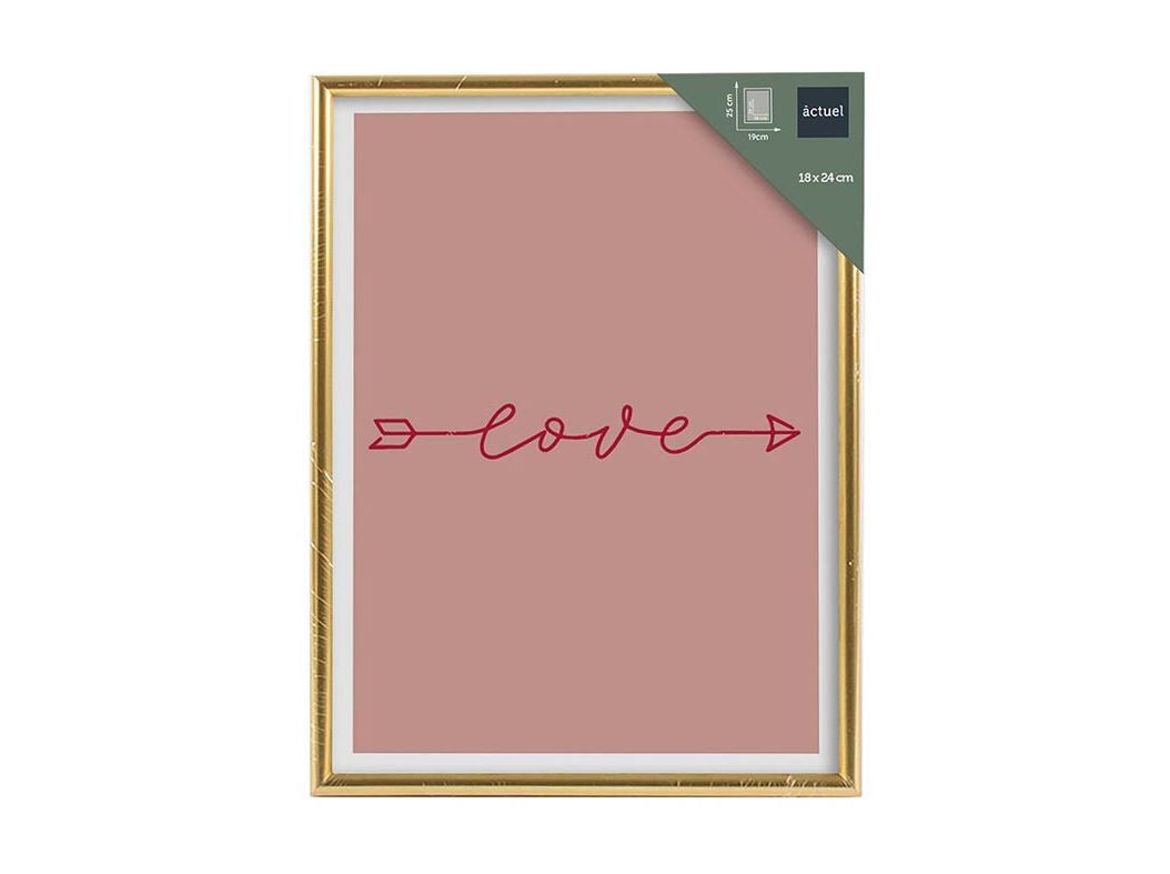 MOLDURA PVC ACTUEL DOURADO 18X24CM