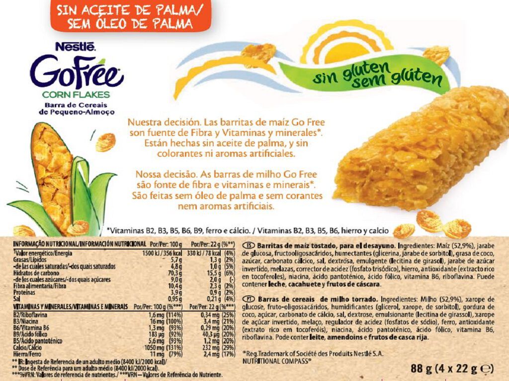 BARRAS NESTL&Eacute; CORN FLAKES SEM GL&Uacute;TEN 88G image number 1