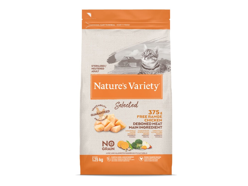 RA&Ccedil;&Atilde;O PARA GATO NATURE'S VARIETY ESTERILIZADO FRANGO DO CAMPO 1.25KG image number 0