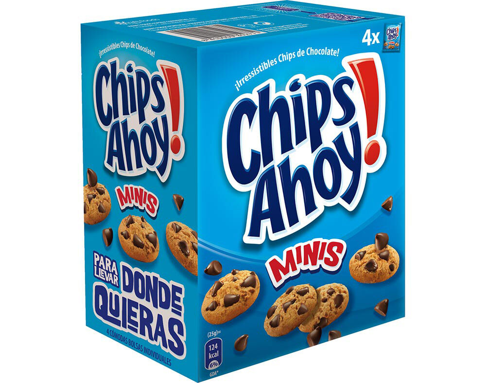 BOLACHA MINI CHIPS AHOY PEDA&Ccedil;OS CHOCOLATE 160G