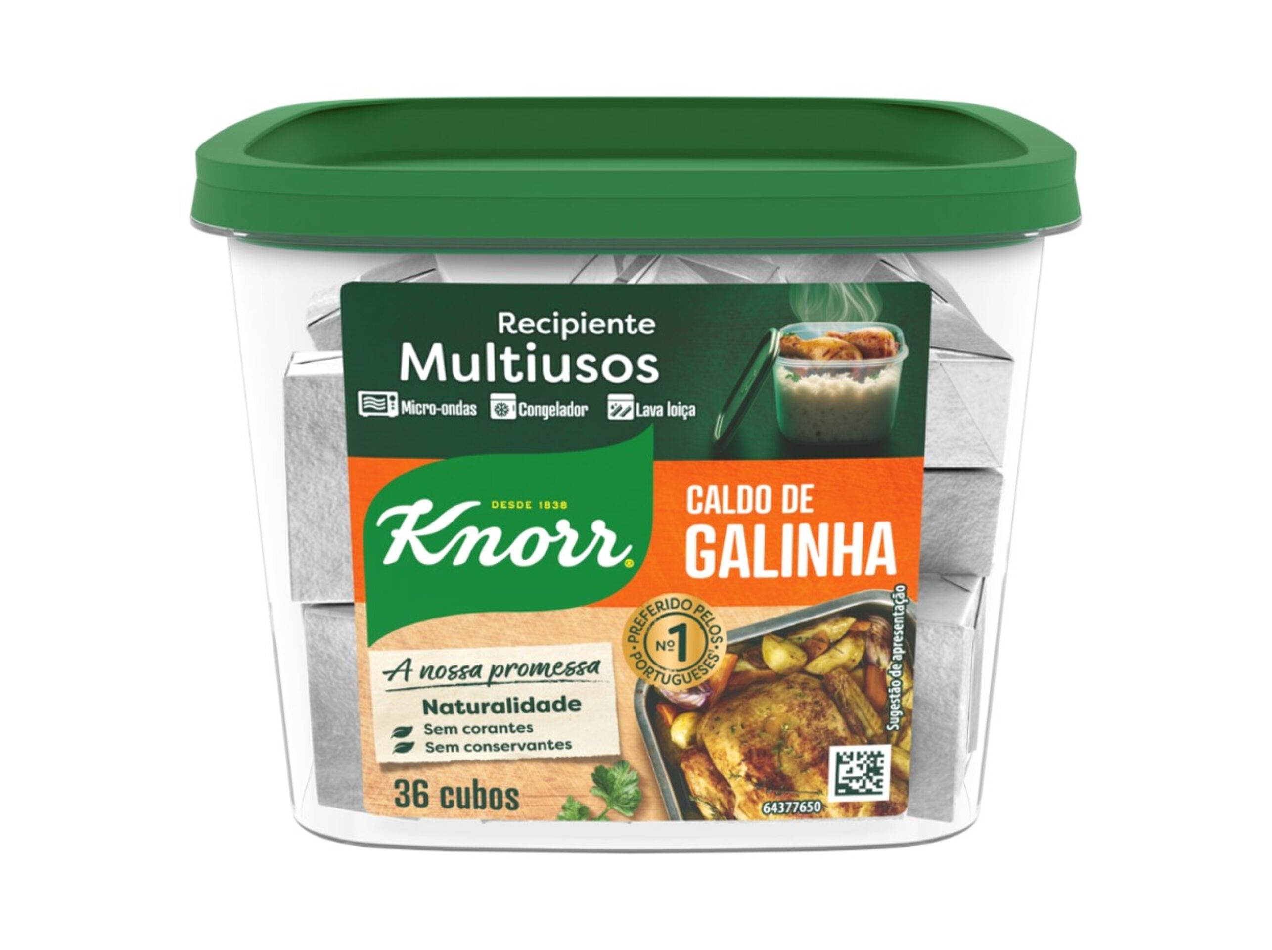 CALDOS - GALINHA KNORR 36 CUBOS 360 GR image number 0