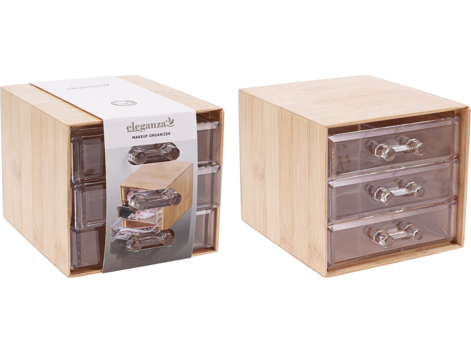 ORGANIZADOR PARA MAQUILHAGEM EMBAMBU 15.2X12.2X10.3CM