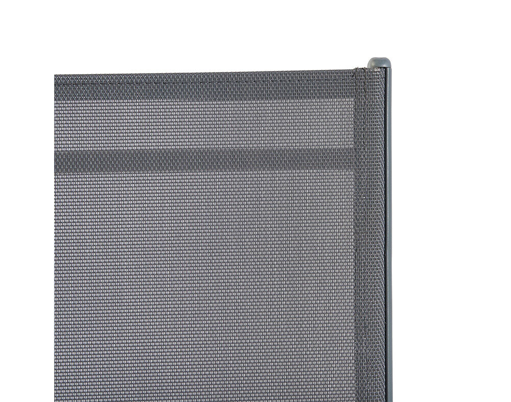 ESPREGUI&Ccedil;ADEIRA GARDENSTAR METAL E TEXTILENE CINZENTO 173X54X50CM image number 2