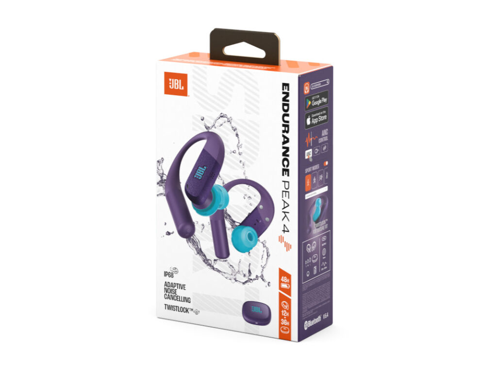 AURICULARES BT JBL ENDURANCE PEAK 4 ROXO image number 7