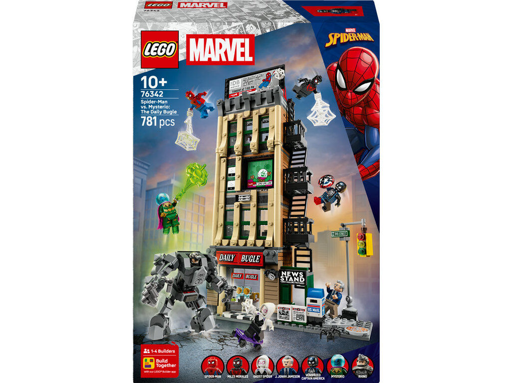 SPIDER MAN CONTRA MYSTERIO O DAILY BUGLE LEGO SUPER HEROES MARVEL 76342