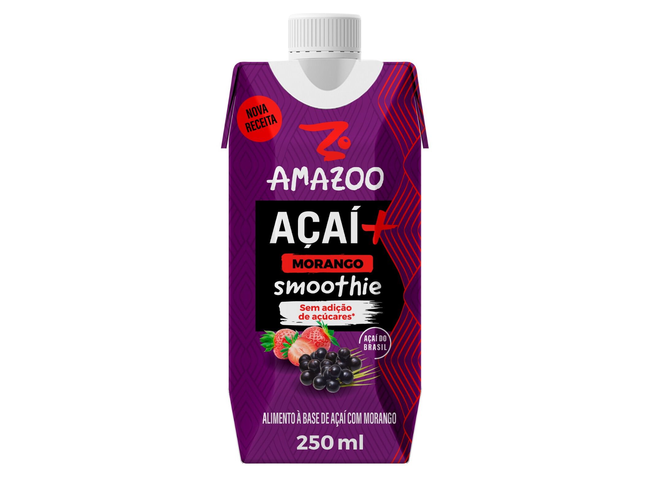 SMOOTHIE AMAZOO A&Ccedil;A&Iacute; E MORANGO 0.25L image number 0