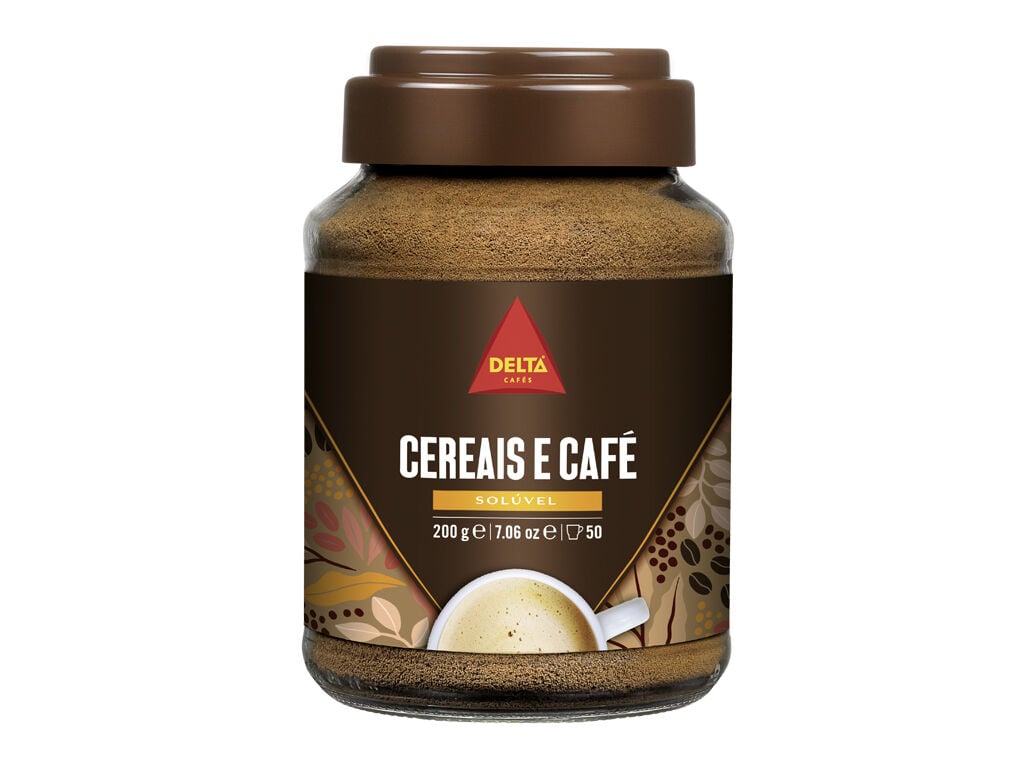 CAF&Eacute; DELTA MISTURA CEREAIS E CAF&Eacute; SOL&Uacute;VEL 200G