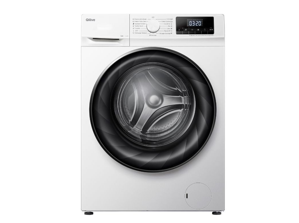 M&Aacute;QUINA DE LAVAR ROUPA QILIVE Q.6601 - BRANCA A 12KG