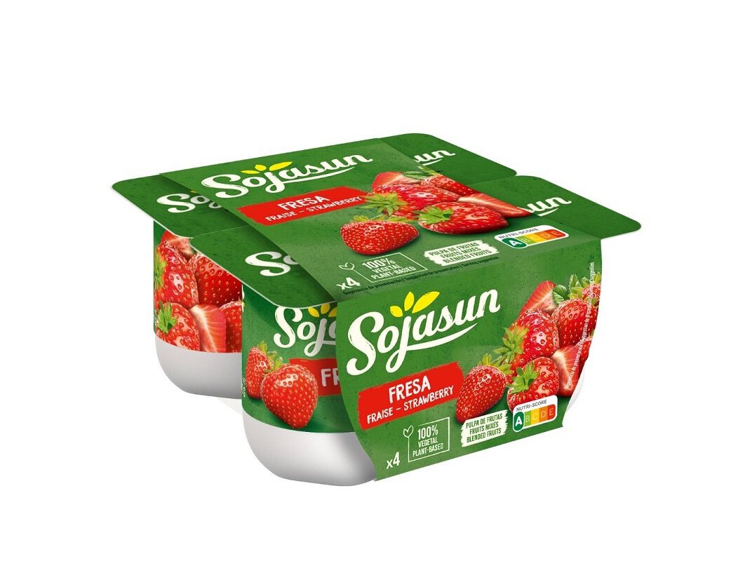 SOJAGURTE SOJASUN MORANGO 4X100G