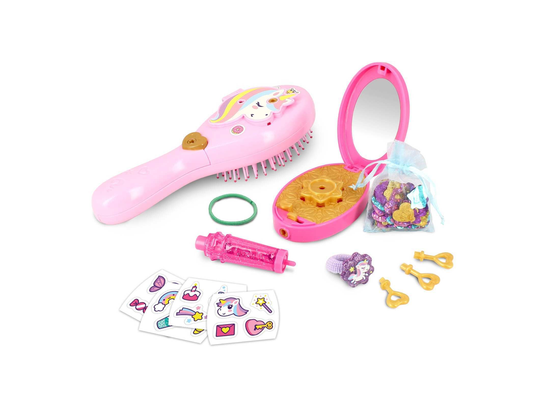 ESCOVA SECRETA COM BRILHOS PARA O CABELO FUNLOCKETS image number 1