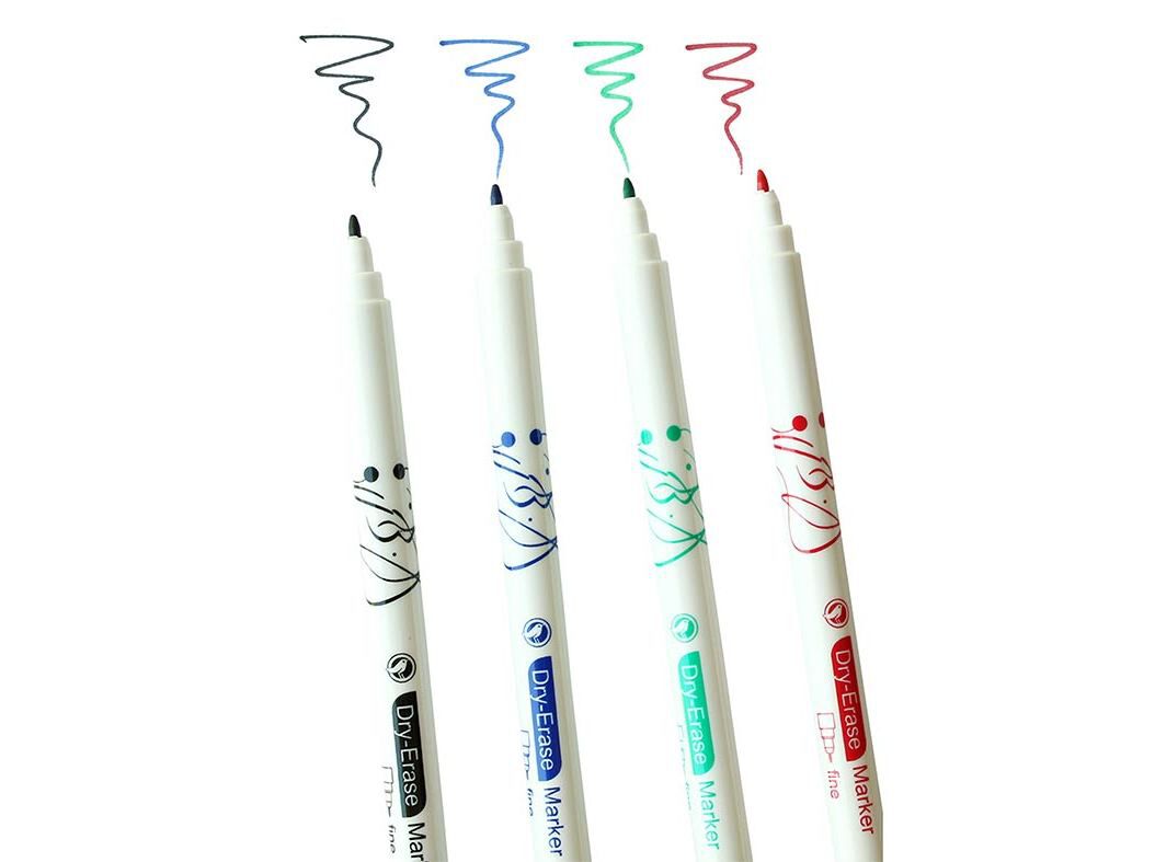 CONJUNTO DE 4 MARCADORES AUCHAN PARA QUADRO BRANCO image number 3