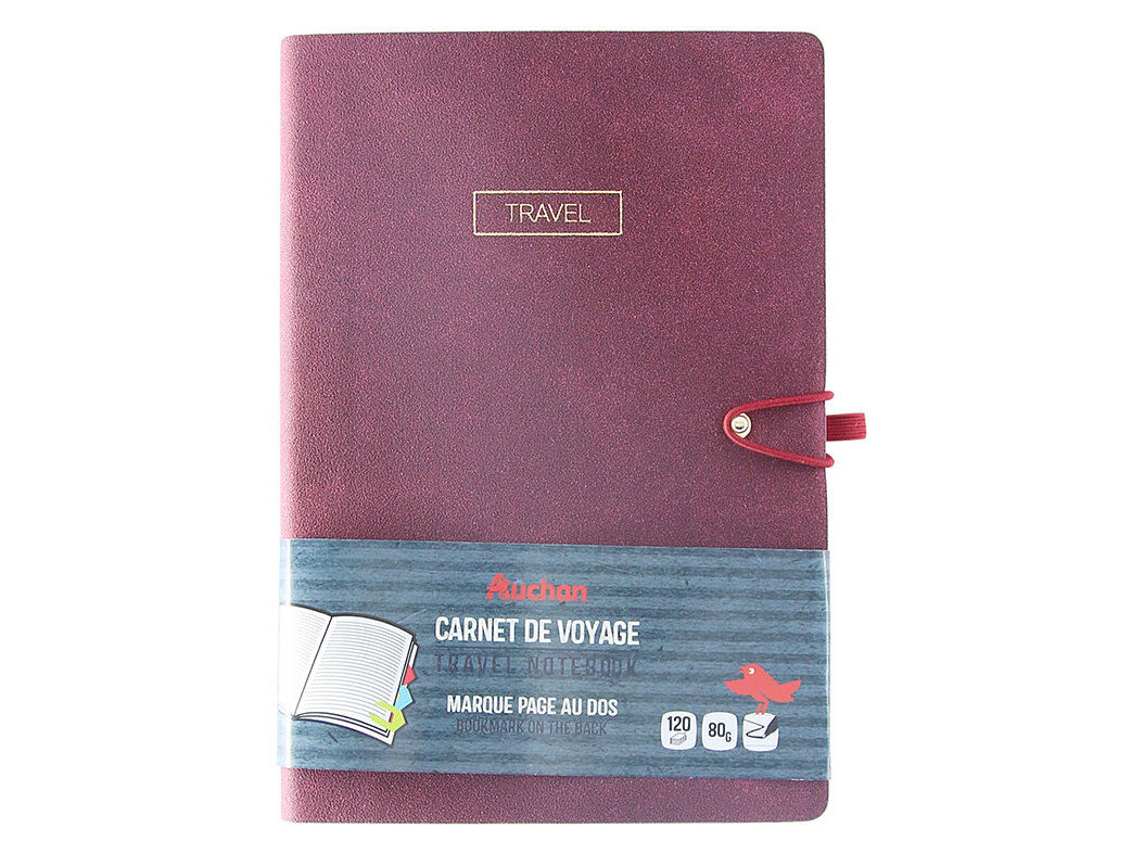 BLOCO DE NOTAS A5 AUCHAN DE VIAGEM 160 FOLHAS image number 0