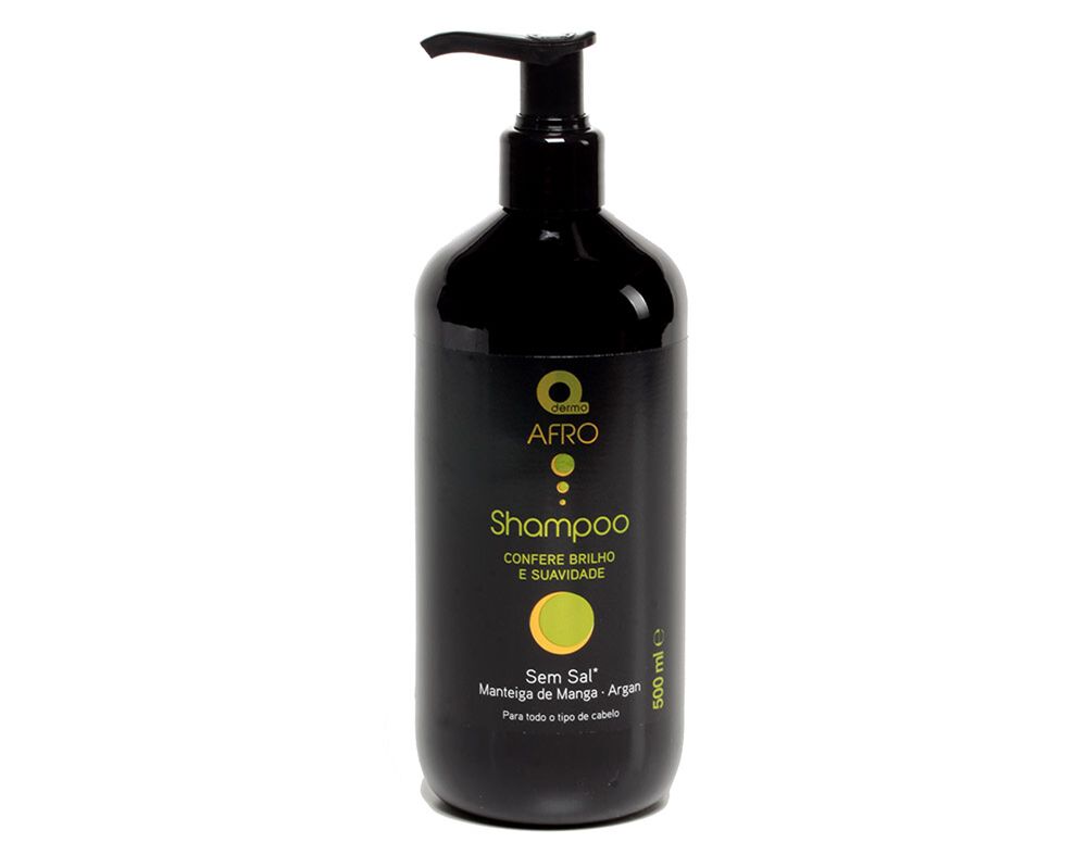 CHAMP&Ocirc; DERMO AFRO SEM SAL TODO TIPO CABELO 500ML