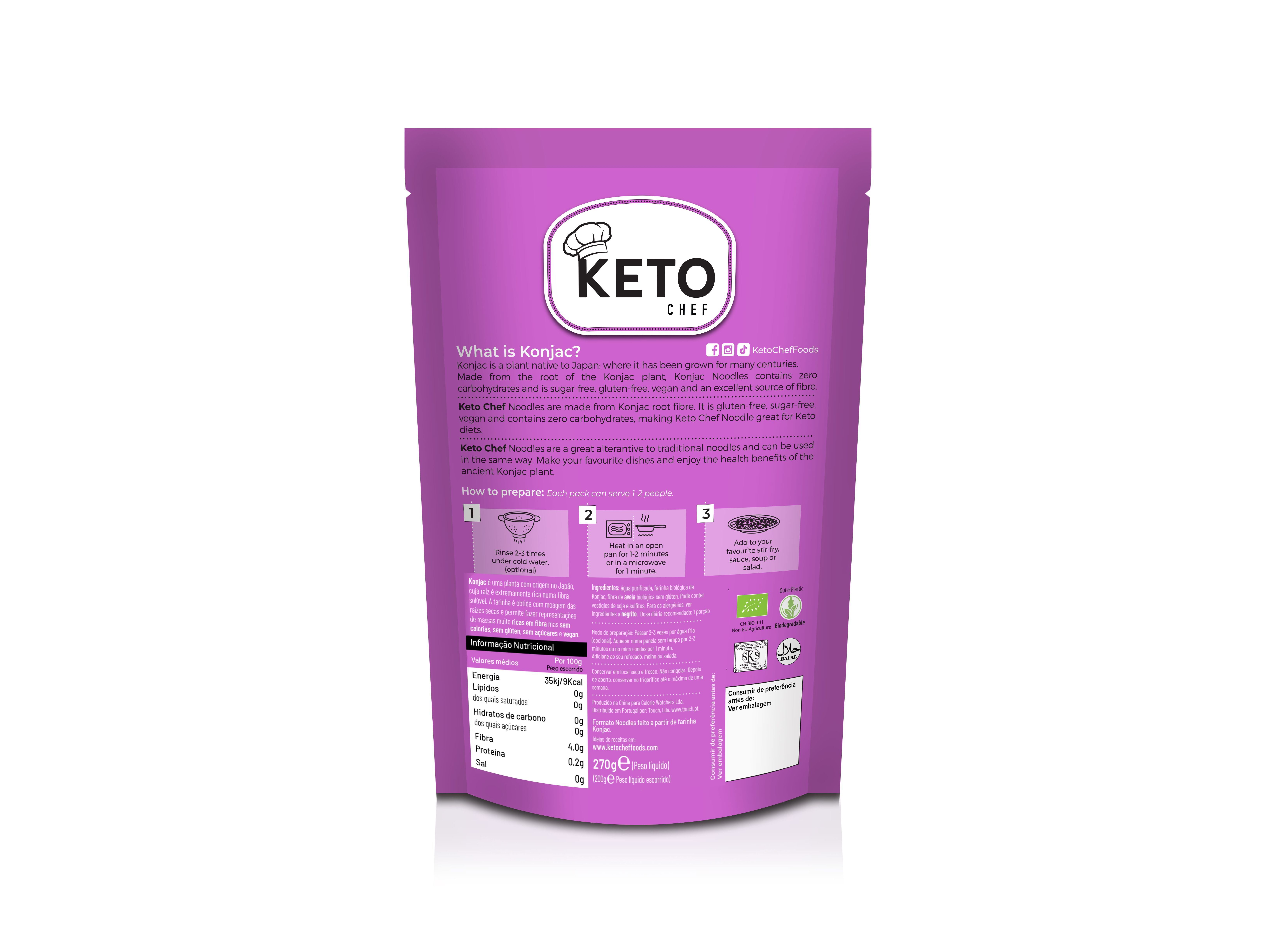 KONJAC KETO CHEF NOODLES BIO 270G image number 1
