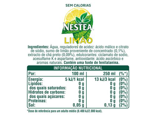 ICE TEA NESTEA ZERO LIMÃO 1.5L image number 1