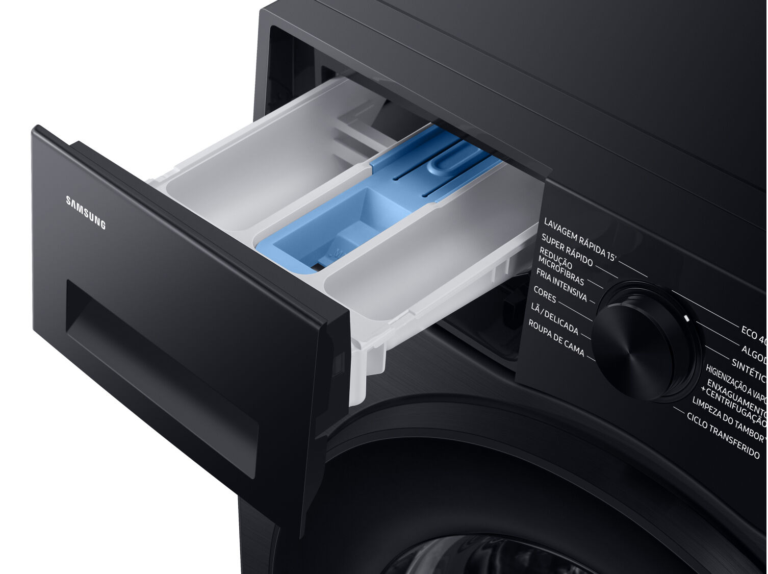 MAQUINA DE LAVAR ROUPA SAMSUNG WW11DG5B25ABEP PRETO A 11KG 1400RPM image number 4
