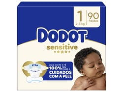 Fraldas Dodot Sensitive T1 90 un