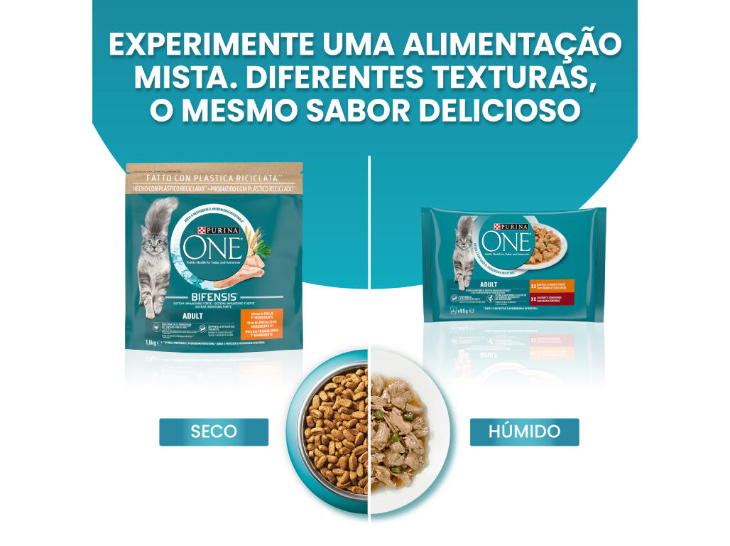 COMIDA H&Uacute;MIDA PARA GATO PURINA ONE ADULT 4X85G image number 7