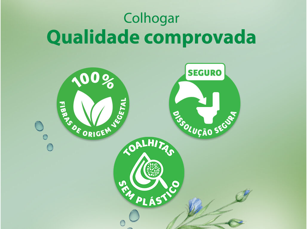 PAPEL HIGI&Eacute;NICO COLHOGAR H&Uacute;MIDO PURE 80UN image number 2