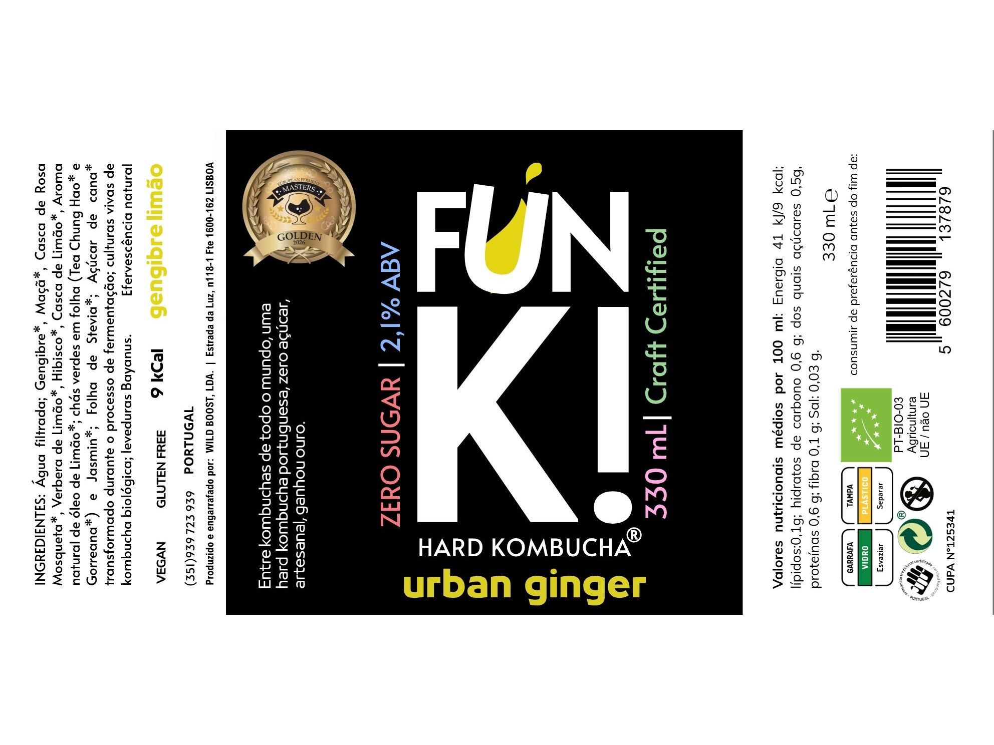KOMBUCHA BIO FUN K! GINGER 330 ML image number 3