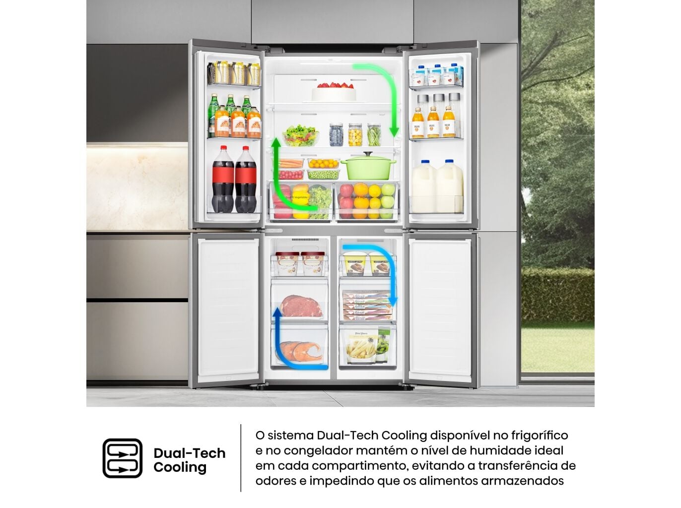 FRIGOR&Iacute;FICO AMERICANO HISENSE RQ5P470SEIE (NO FROST E 178.5CM 483L CINZENTO) image number 6