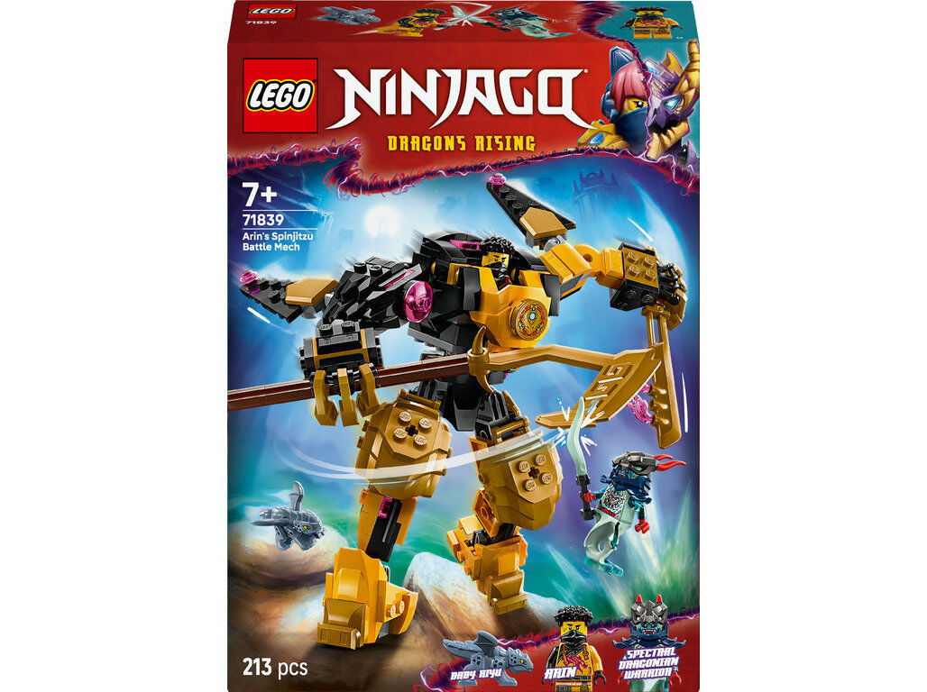 MECH DE BATALHA SPINJITZU DO ARIN LEGO NINJAGO 71839 image number 0