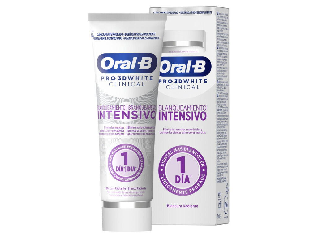 PASTA DENTIFRICA ORAL B PRO 3D WHITE 75ML image number 0
