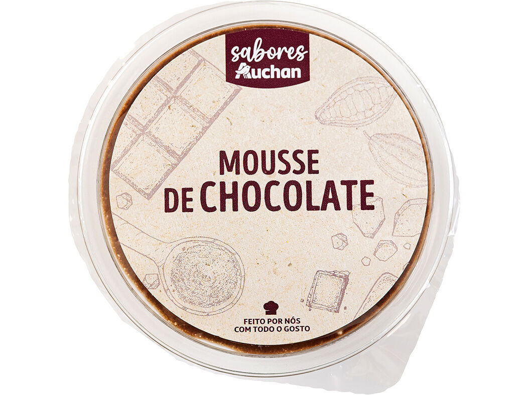 MOUSSE CHOCOLATE SABORES AUCHAN 85 G image number 1