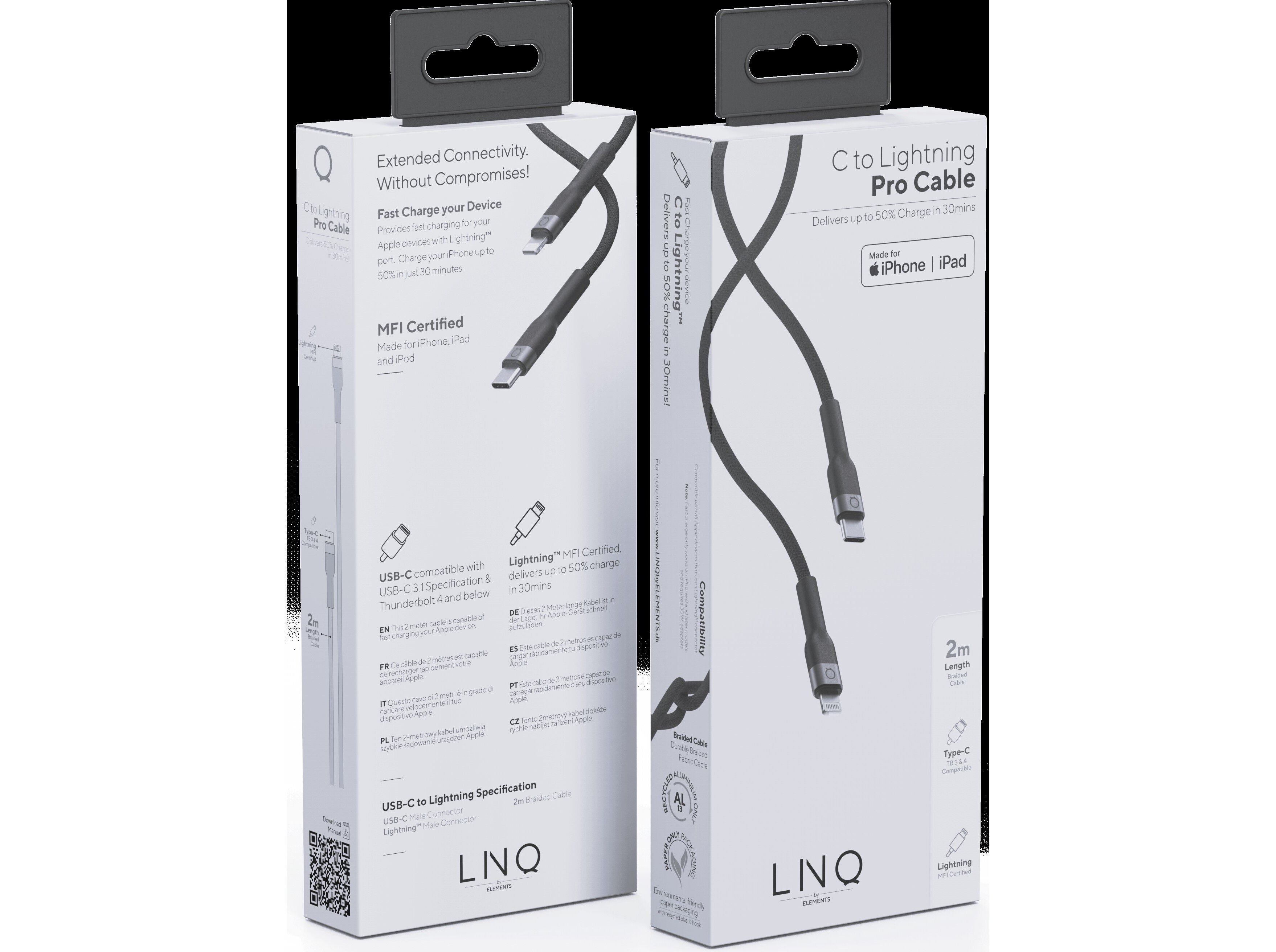 CABO LINQ USB-C / LIGHTNING MFI 2M image number 2