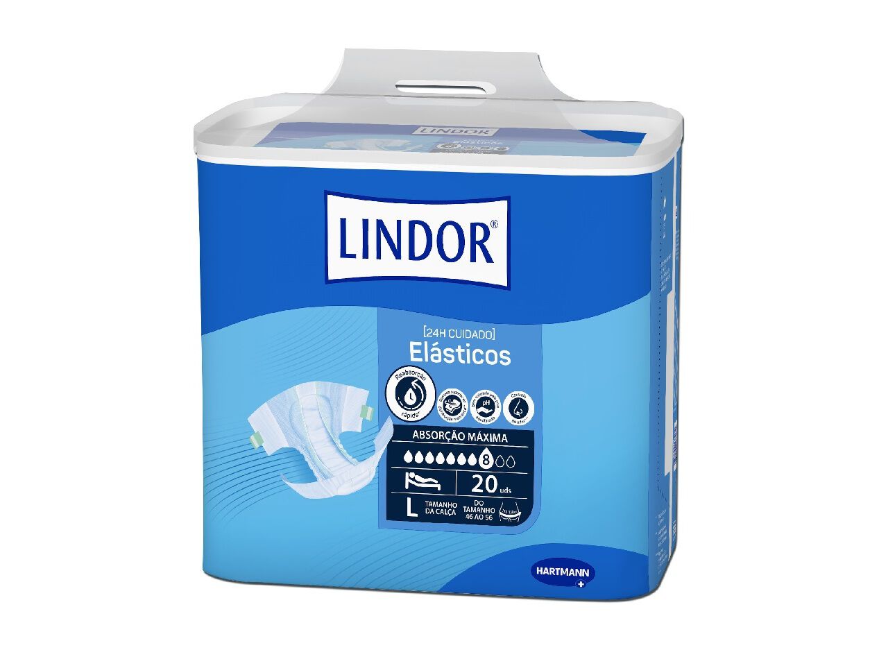 FRALDAS INCONTIN&Ecirc;NCIA TAMANHO G LINDOR 20UN