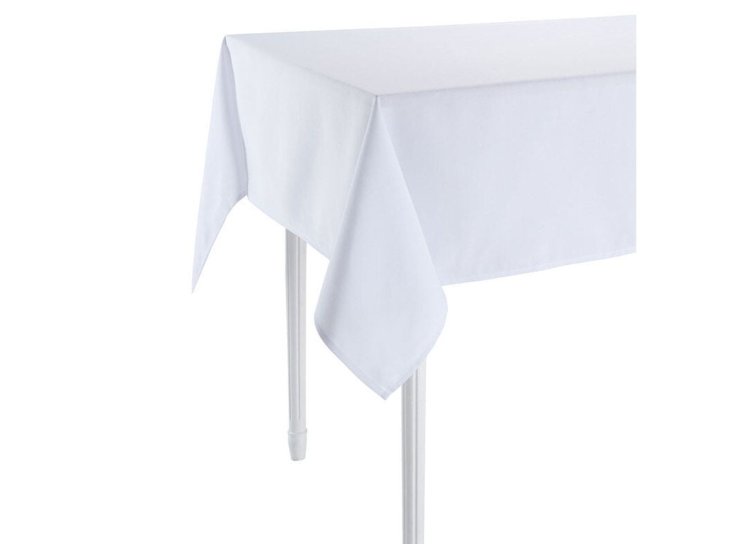 TOALHA MESA 100% POLI&Eacute;STER ACTUEL BRANCO 150X150CM