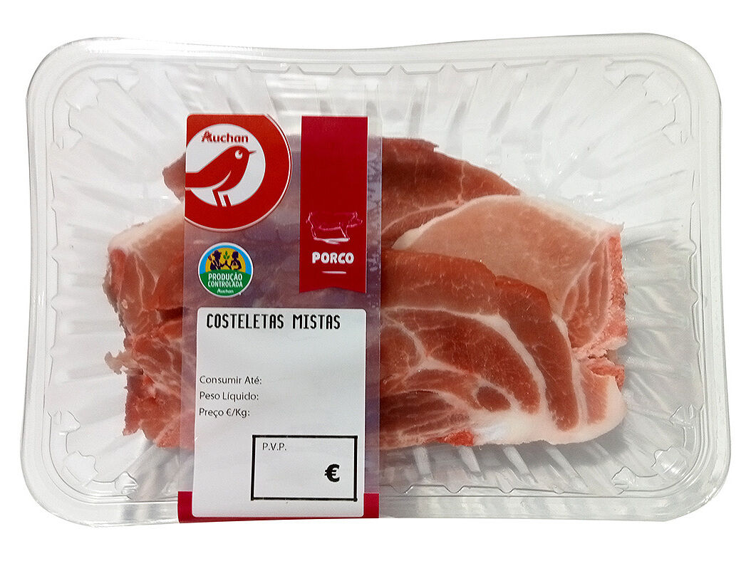COSTELETAS MISTAS PORCO AUCHAN CULTIVAMOS O BOM KG image number 0