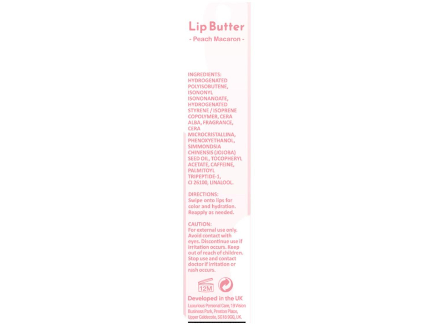LIP BUTTER HOT ROSE PEACH MACARON 15ML image number 2