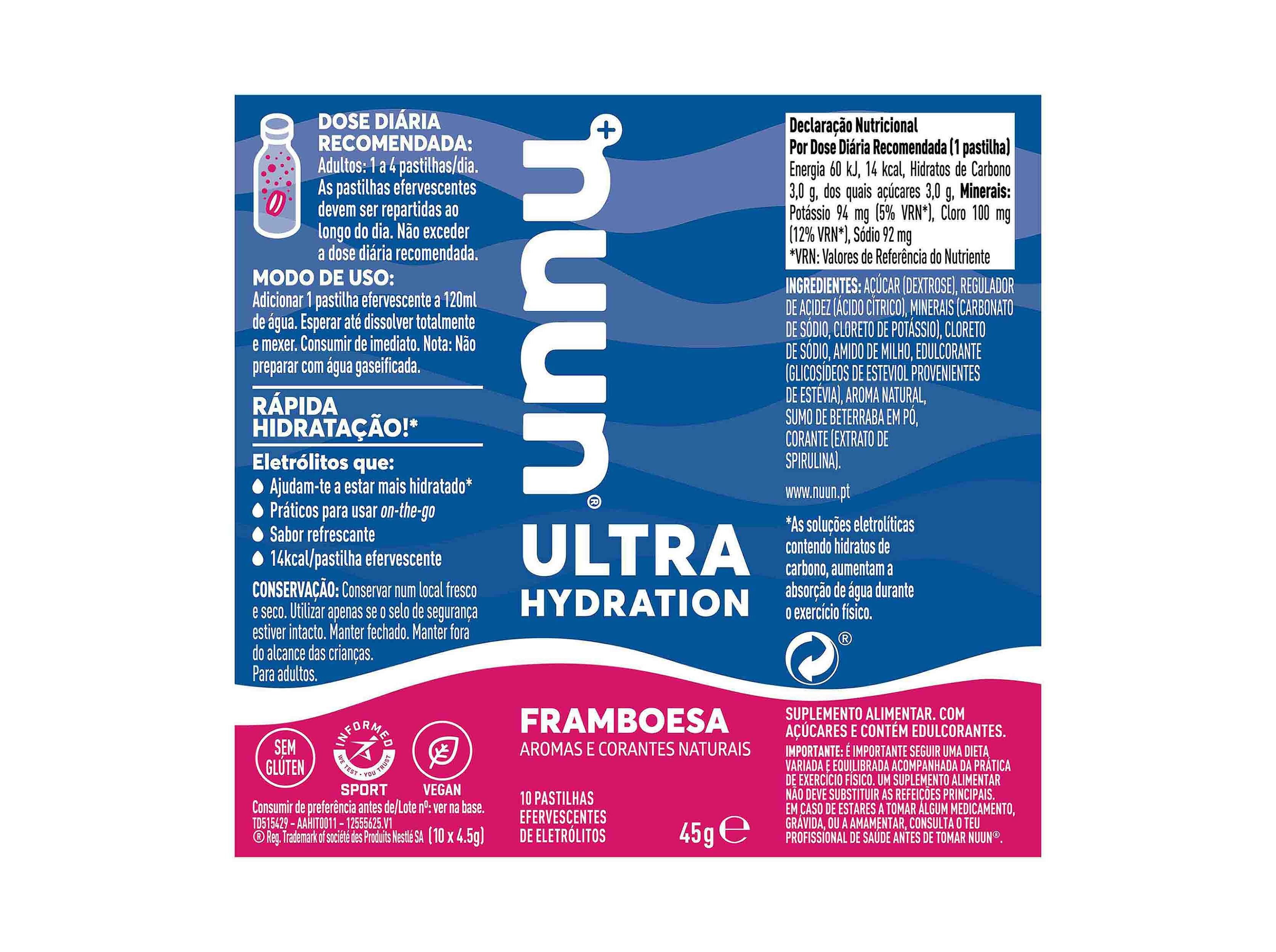 SUPLEMENTO NUUN ULTRA FRAMBOESA 10 PAST image number 3