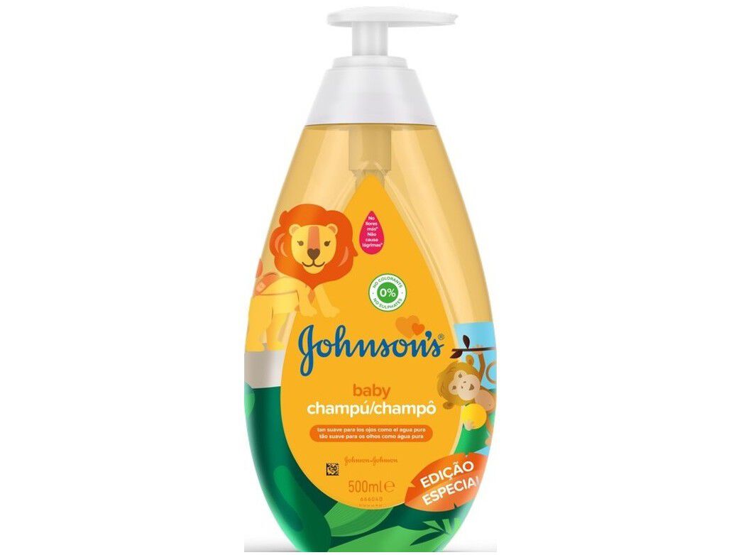 CHAMPO BEB&Eacute; JOHNSON'S BABY SUAVE EDI&Ccedil;&Atilde;O ESPECIAL ZOO 500ML image number 1