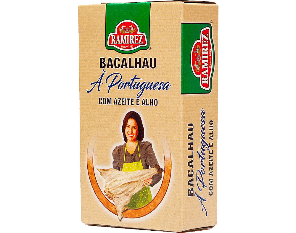 BACALHAU &Agrave; PORTUGUESA RAMIREZ C/AZEITE E ALHO 120(72)G