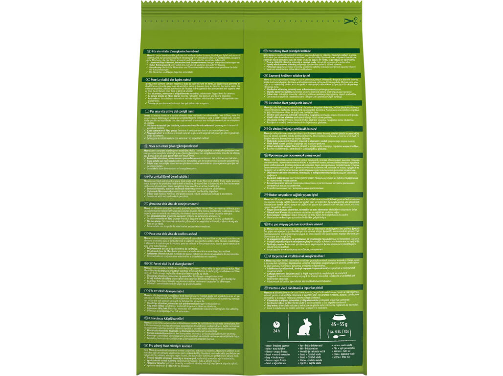 ALIMENTO PARA COELHO AN&Atilde;O VITAKRAFT PREMIUM MENU VITAL 3KG image number 1