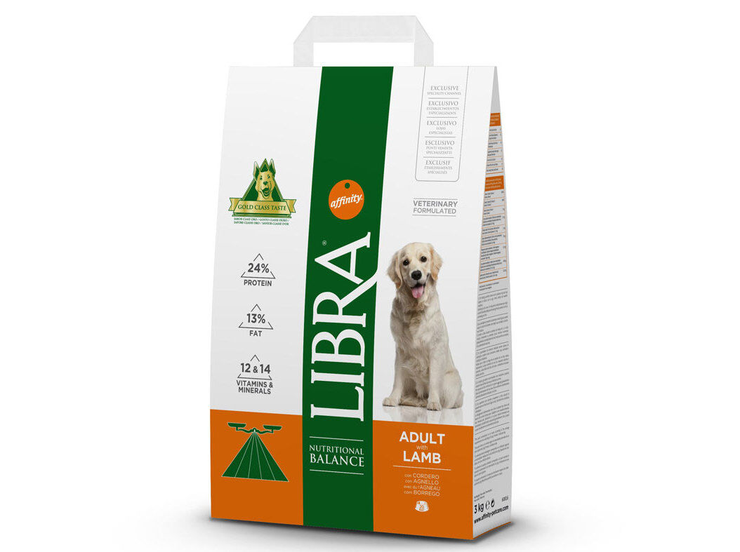 RA&Ccedil;&Atilde;O PARA C&Atilde;O ADULTO LIBRA COM BORREGO 3KG