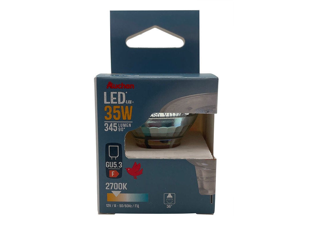 L&Acirc;MPADA LED AUCHAN GU5.3 35W LUZ AMARELA image number 0