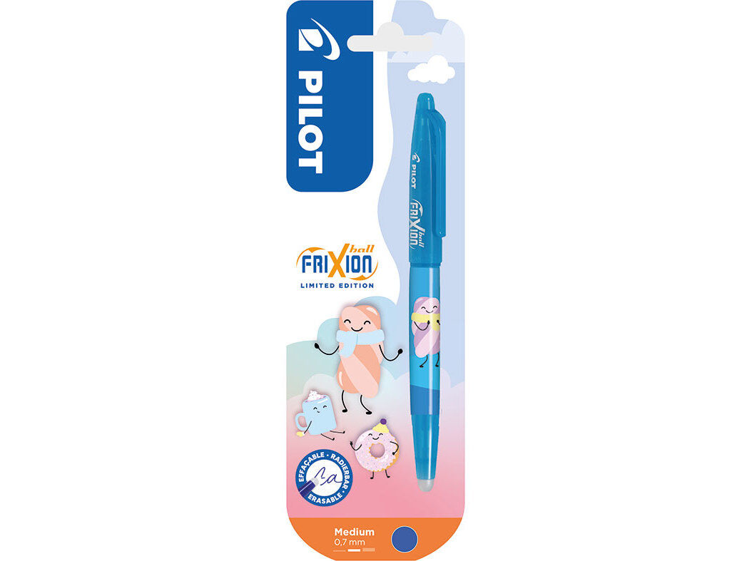 CANETA APAG&Aacute;VEL PILOT FRIXION BALL 0.7MM AZUL CLARO TINTA AZUL image number 0