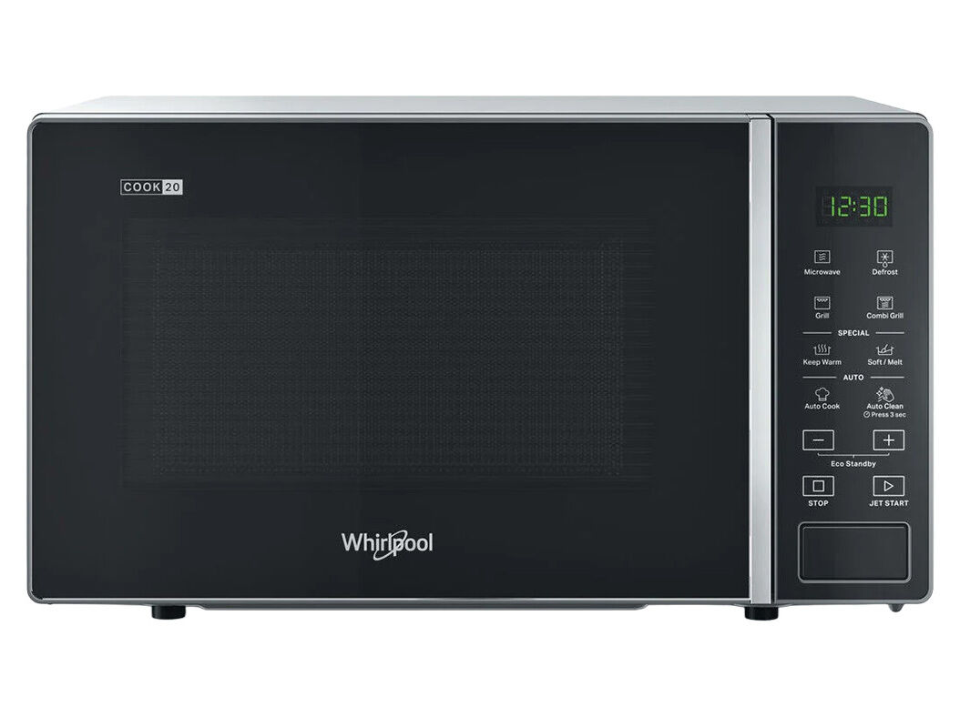 MICRO-ONDAS WHIRLPOOL MWP 203 SB COM GRILL INOX 20L