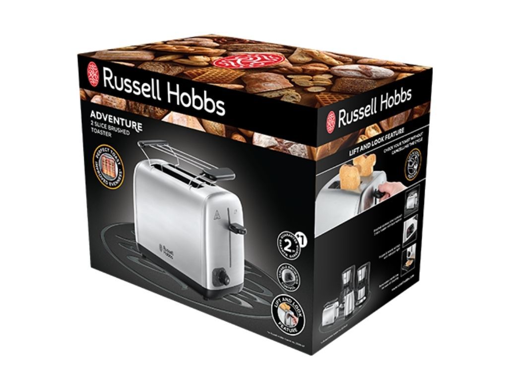 TORRADEIRA 2 FENDAS RUSSELL HOBBS 24080-56 INOX 850W image number 4