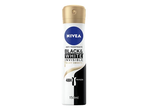 Desodorizante Spray Invisible For Black & White Silky Smooth Nivea 150 Ml