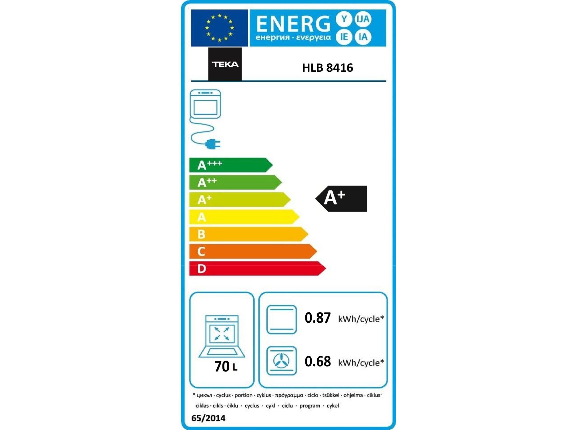 FORNO MULTIFUN&Ccedil;&Otilde;ES TEKA HLB 8416 AIRFRY 70L PRETO image number 5