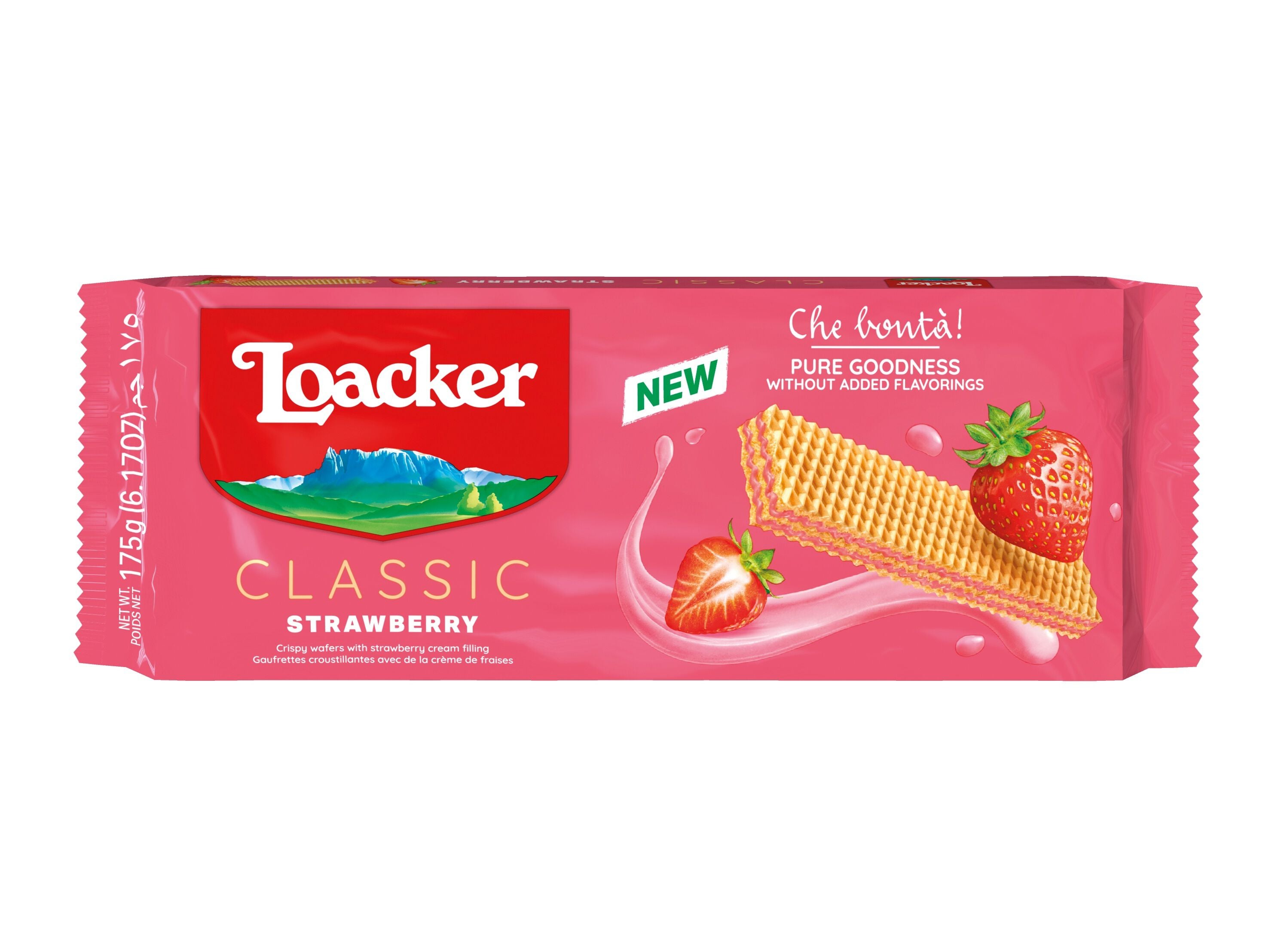 BOLACHAS WAFER LOACKER MORANGO 175G image number 0