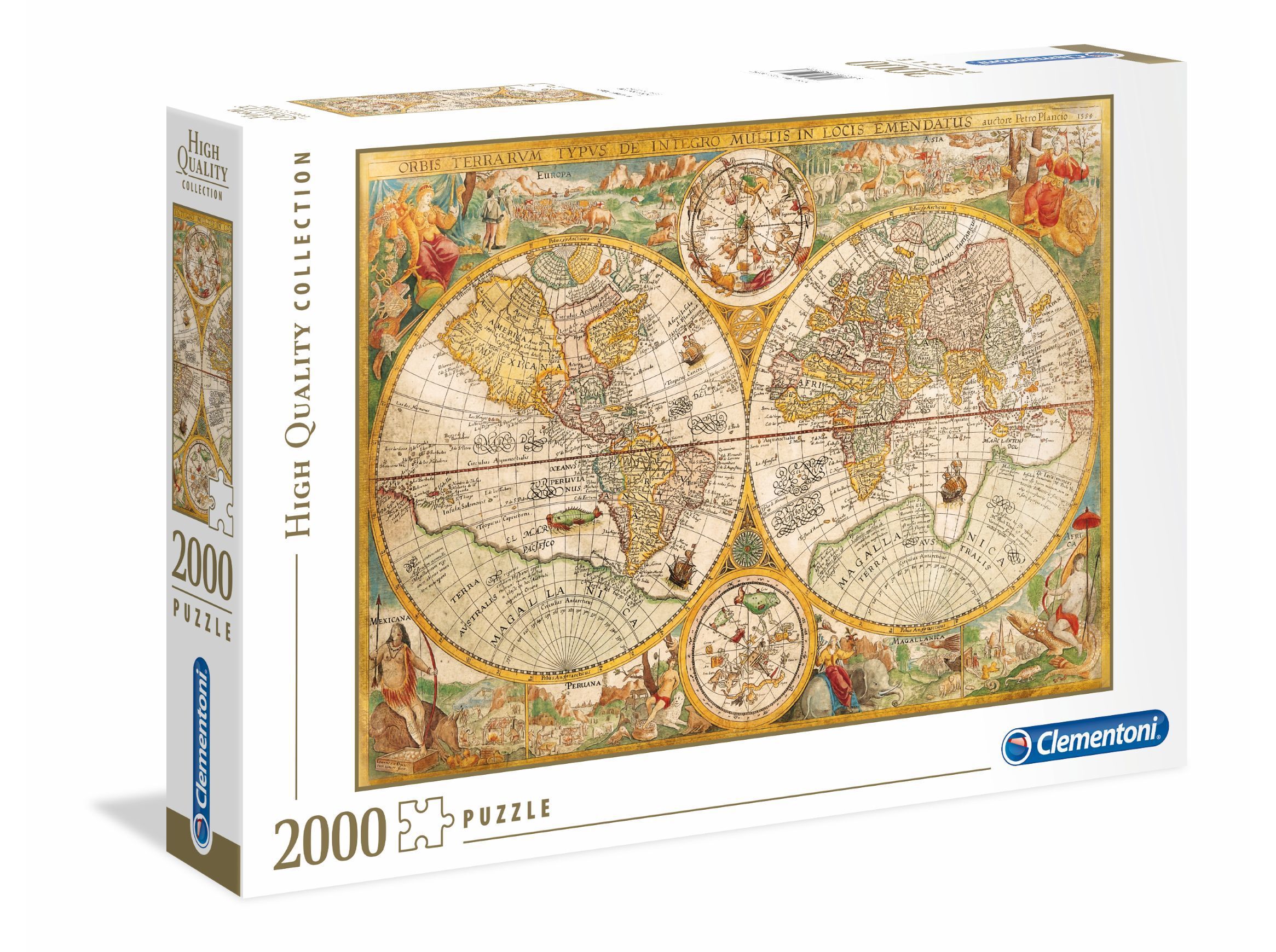 PUZZLE CLEMENTONI ANCIENT MAP 2000 PE&Ccedil;AS image number 0