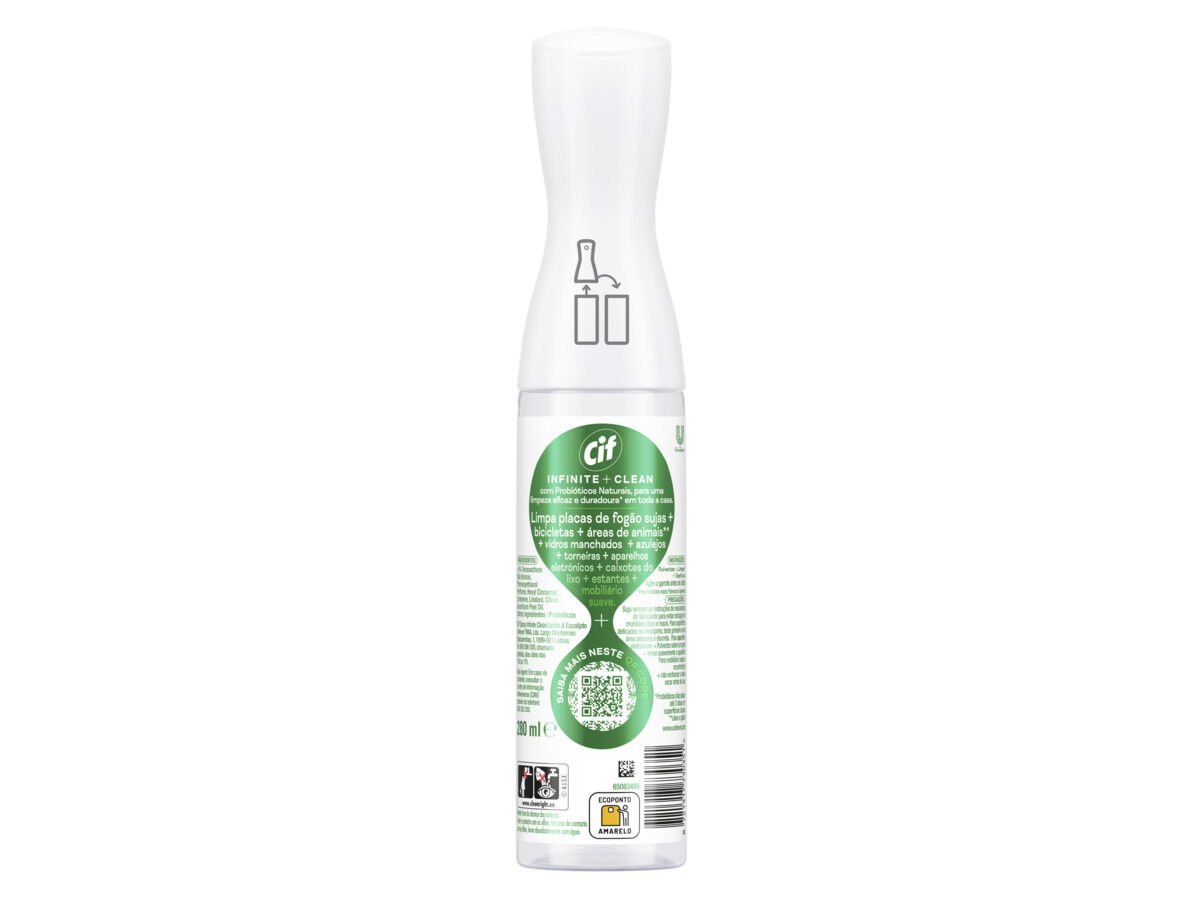 LIMP. MULTISUPERF&Iacute;CIES CIF INFINITE CLEAN EUCALIPTO 280ML image number 1
